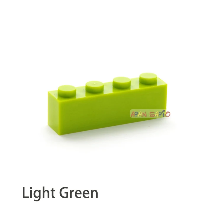 50 stücke DIY Bausteine dicke 1x4 16 Farbe Assemblage Pädagogisches kinder Spielzeug für kinder Größe Kompatibel mit 3010