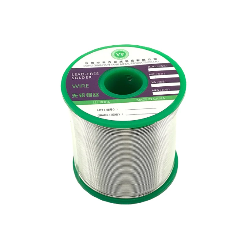 Sn96.5Ag3Cu0.5 Solder Wire Lead-Free Tin Wire Melt Rosin Core Solder for Electrical Solder RoHS 0.6/0.8/1.0/1.2mm 1000g/roll