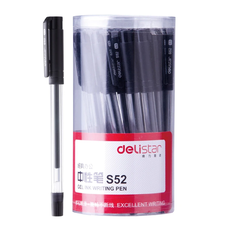 30 PC/Lot Classic &Economical & Cost-saving Black-Ink 0.5mm Gel Pen for School & Office &  Business &  Home