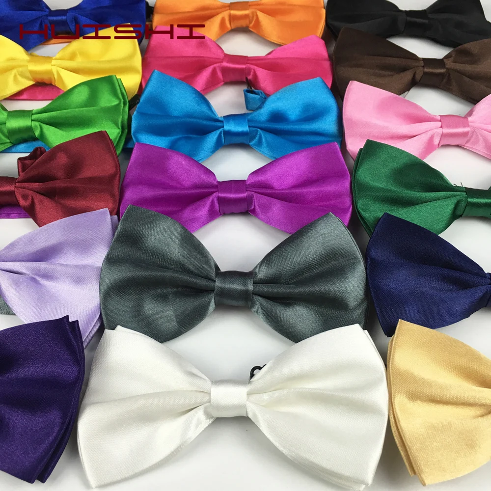 

HUISHI Sale Gentleman Men Bow Tie Classic Satin Bowtie Necktie 1PC For Wedding Party Adjustable Classic Colorful Bow Ties Neck