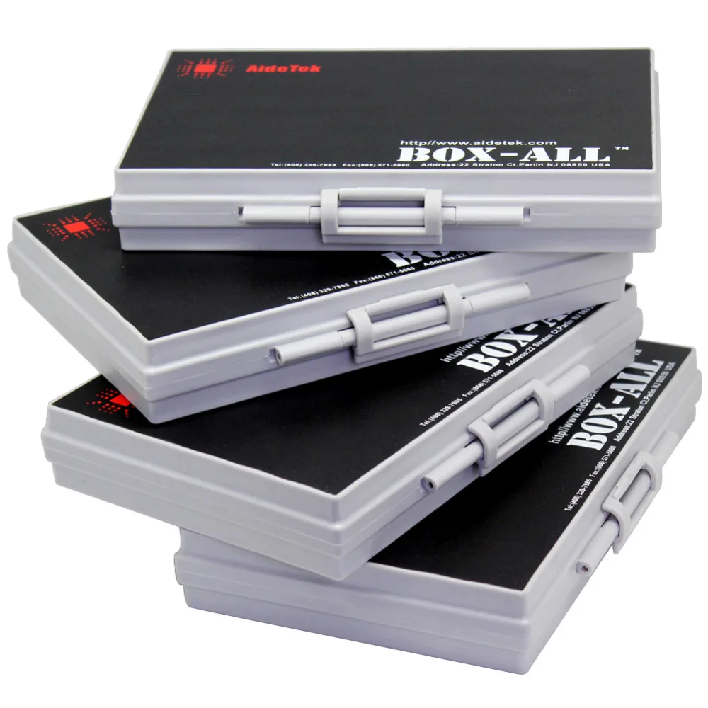 AideTek 4 units BOX-ALL-144 Compartments smd storage Enclosure for surface mount components plastic toolbox 4BOXALL