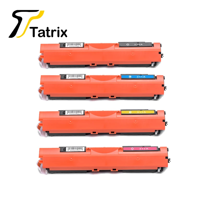 

Tatrix 1PCS CE310A 311A 312A 313A Toner Cartridge For HP126A 126A 126 For HP Laserjet Pro CP1021 CP1022 CP1023 CP1025 CP1025nw