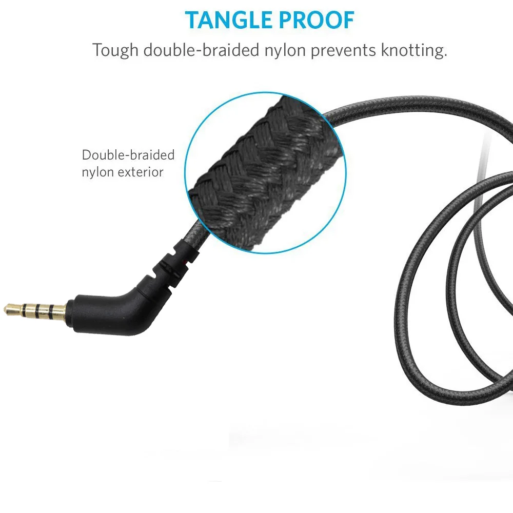 Shure SE215 315 SE425 SE535 SE846 용 포야투 이어폰 케이블 코드, 원격 마이크 포함, 볼륨 조절, 삼성 아이폰 안드로이드용