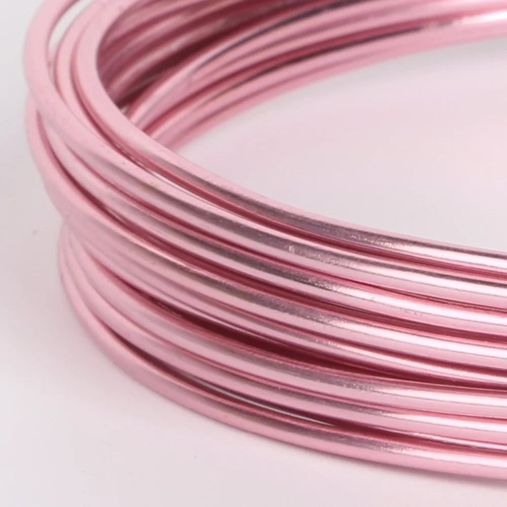 5 Meters 2mm Multicolor Aluminum Wire Soft Metal Floristry Wire for Handmade DIY Bracelet Findings Crafts Making Accessories