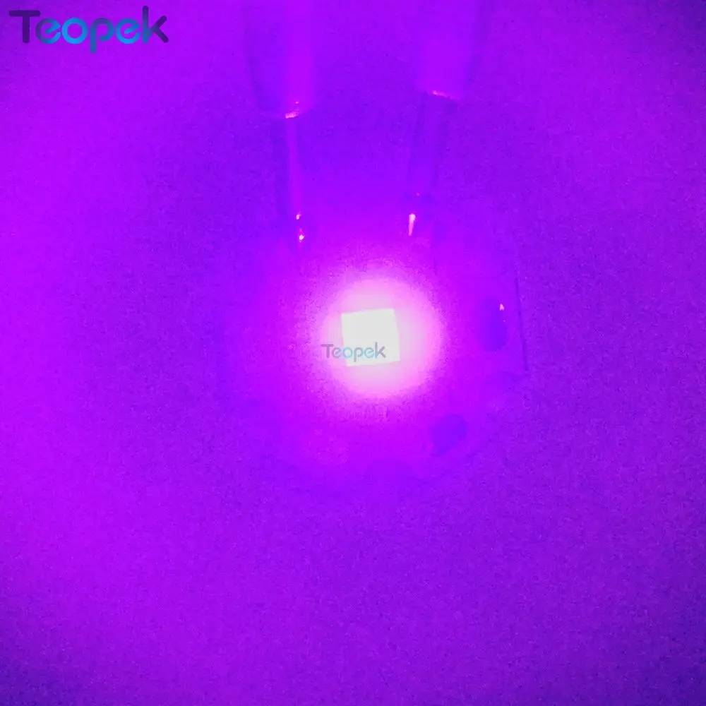 10x3 W Everlight 3535 UV Ultravioletti Viola a Colori Ad Alta Potenza LED Emettitore di Luce 380nm 395nm 420nm 8/ 10/12/14/16/20MM PCB