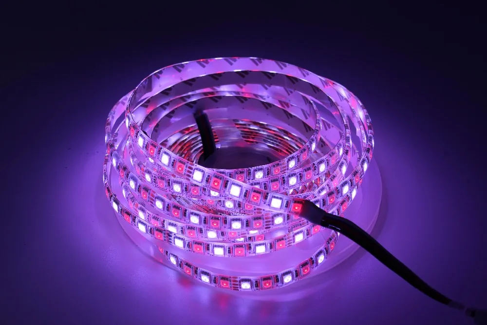 5M 480LEDs 96LED/m 5050 SMD RGBW RGBWW LED Strip light Tape Ribbon DC12V RGB+White or RGB + Warm white For Indoor lighting