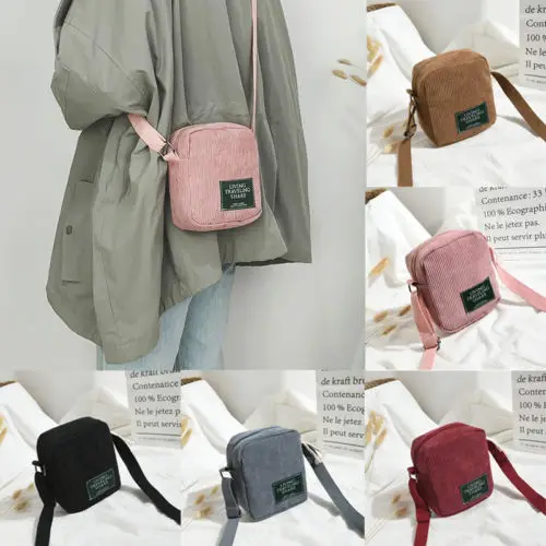 Crossbody Bag Handbag Fashion Women Corduroy Single Shoulder Lady Crossbody Bag Handbag Tote Messenger