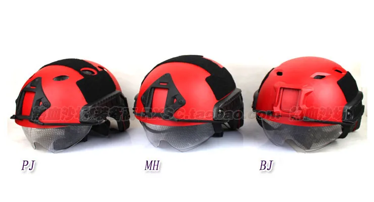 FAST Helmet MH Rescue Disaster Relief Field CS Outdoor Tactical Red Helmet