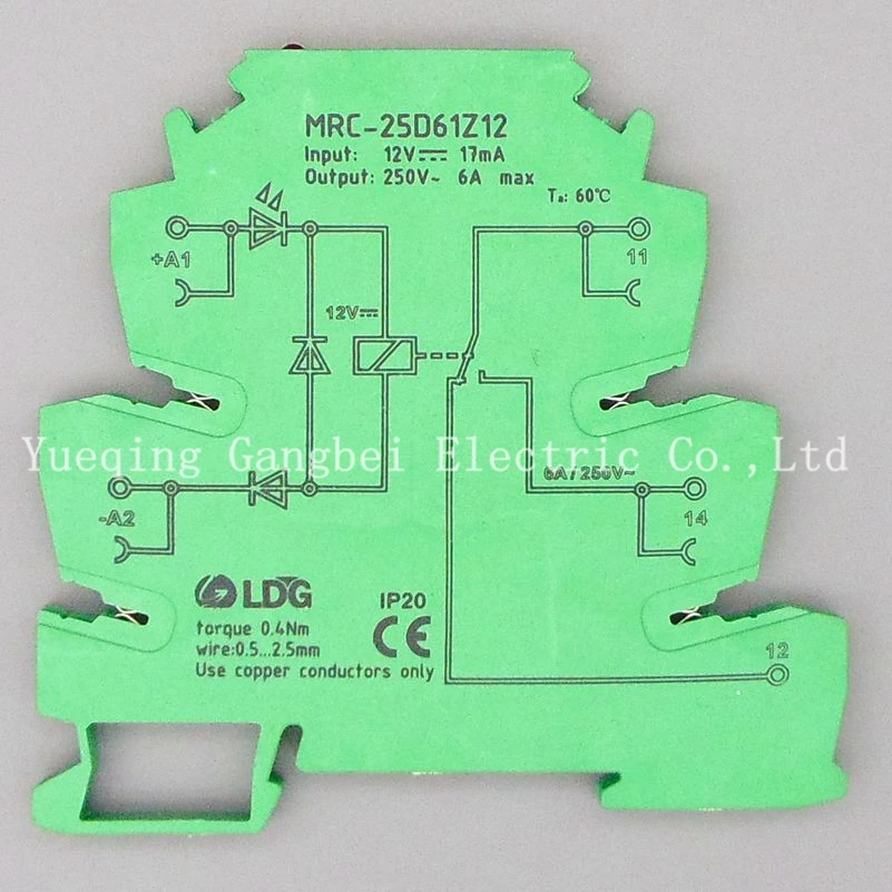 MRC-25D61Z12 DC12V PLC relay output amplifier board relay module ultra-thin relay module relay 12V