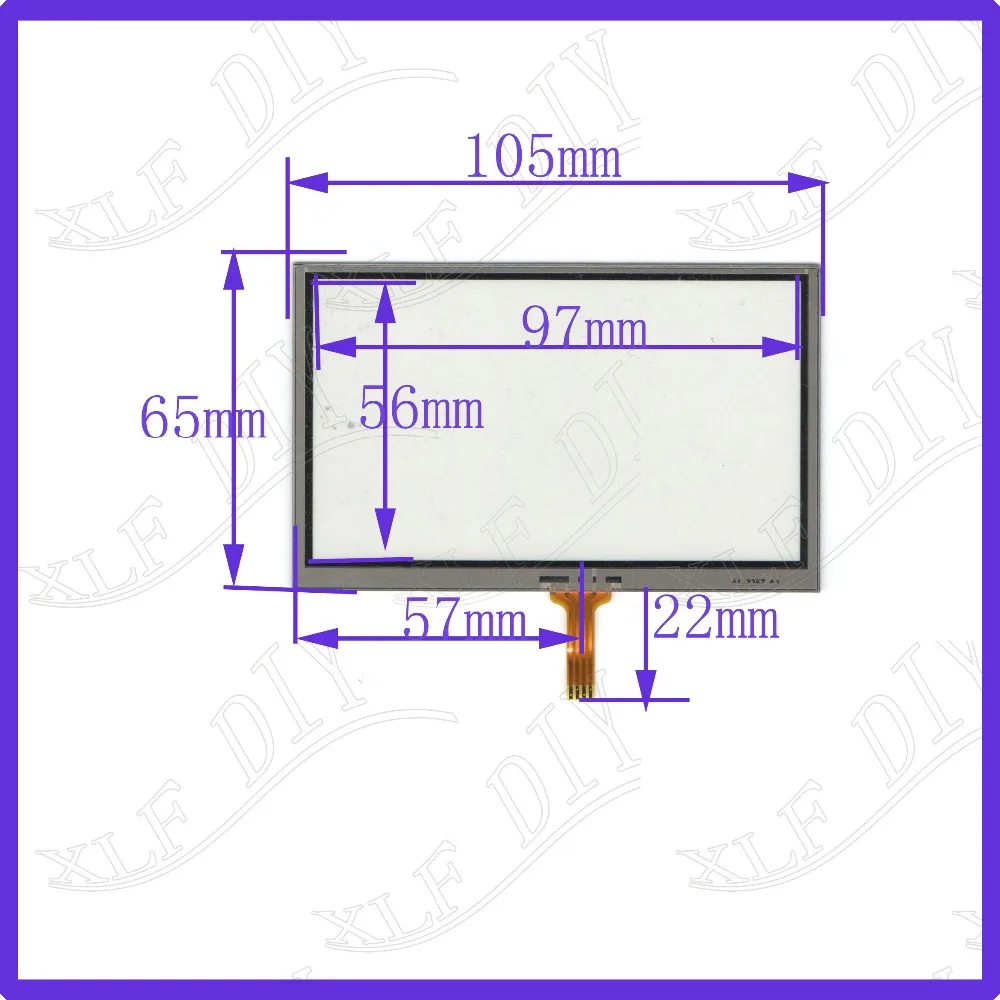 

ZhiYuSun AL 3367 4.3inch 4 line Resistance screen 105*65mm For CarDVD touch screen panel this is compatible 105mm*65mm