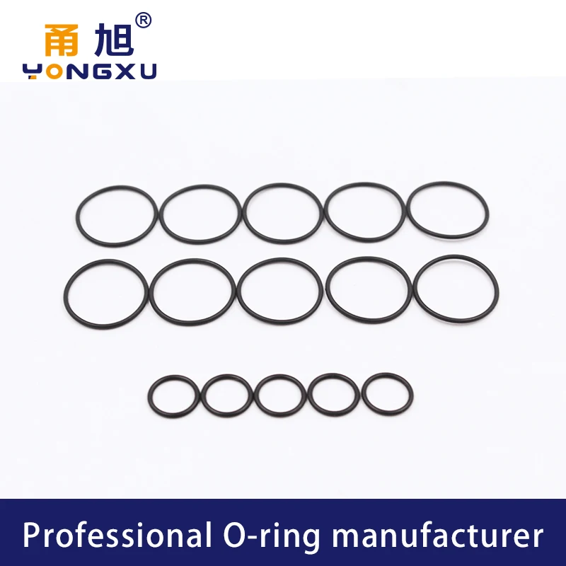 CS 1.2/2/4mm O-ring thickness cross section NBR Nitrile rubber sealing gasket rubber washer ring wholesale in specifications