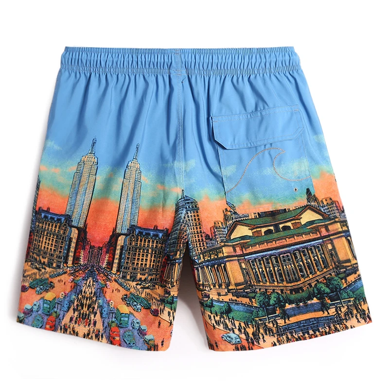 Gailang short de praia masculino, roupas de banho para homens, treino, corrida, calções de praia casual, boxer de secagem rápida