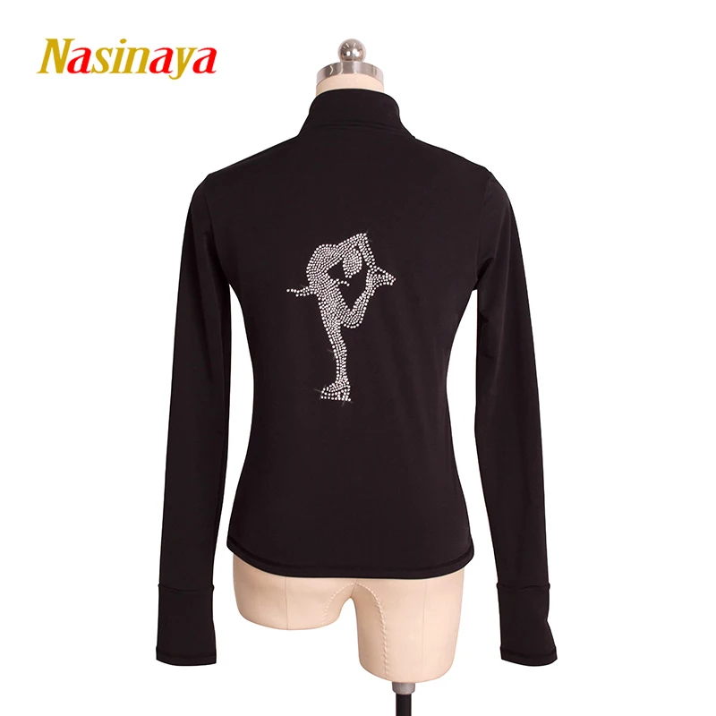 

Jacket Women's Figure Skating Competition Artistic Gymnastics Training Competition Zipper Top Patinaje Warm Skateboard Pattern