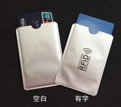 

1pcs rfid jammer signal blocker rfid card protection protector anti scan rfid sleeve credit cart contactless protected bag