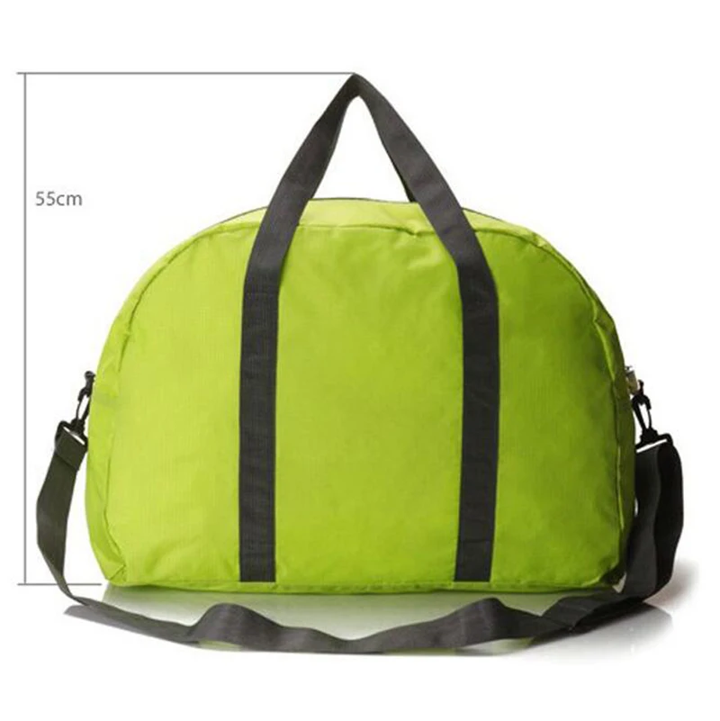 Nylon Waterproof  Womens Folding Travel Weekend Bags Holdall Luggage 18.1x13.78x5.11 Inch X095