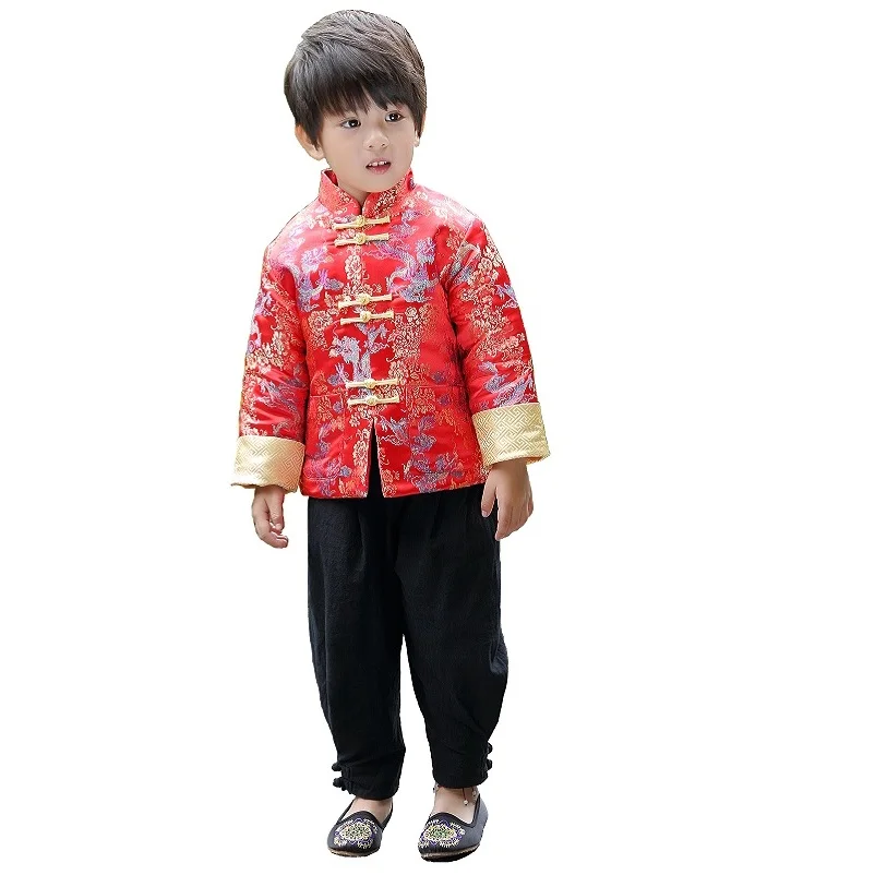 Chinese Spring Festival Children Coat Boys Clothes Dragon Party Costumes Baby Boys Jackets Kids Outfits Outerwear China Dress