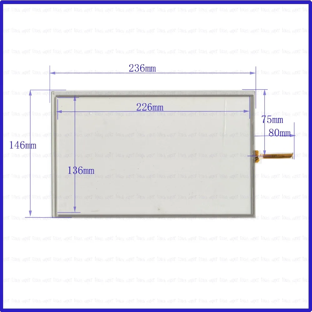 

ZhiYuSun KDT-5756 236mm*146mm 10.2inch Touch Screen glass resistive USB touch panel overlay kit 236*146 TOUCH SCREEN