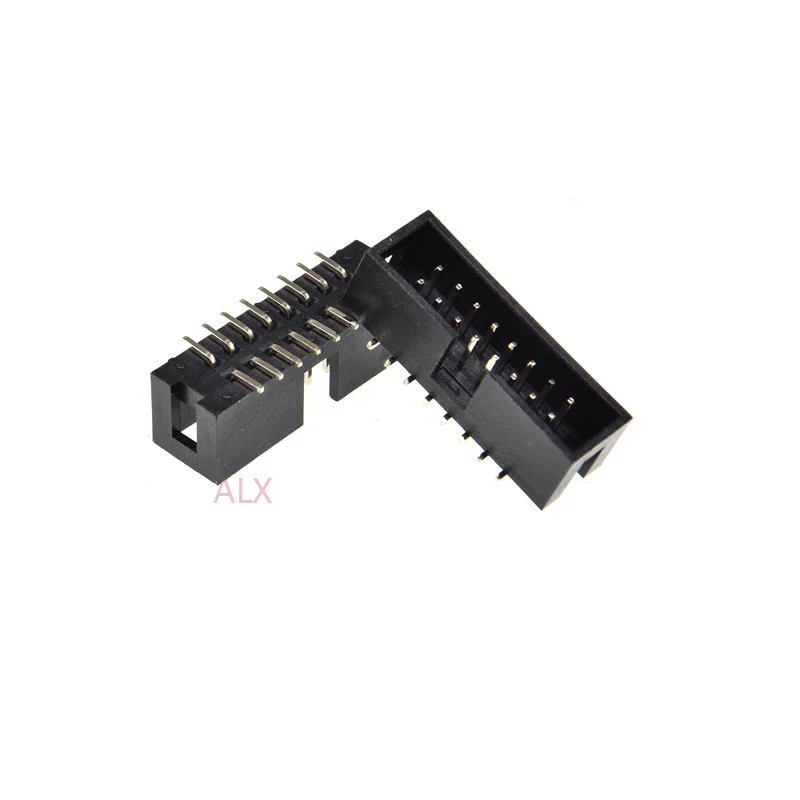 10pcs SMT 16 PIN 2.54MM pitch MALE SOCKET straight idc box headers PCB CONNECTOR DOUBLE ROW SMD 2x8PIN 2X8 16P DC3 HEADER