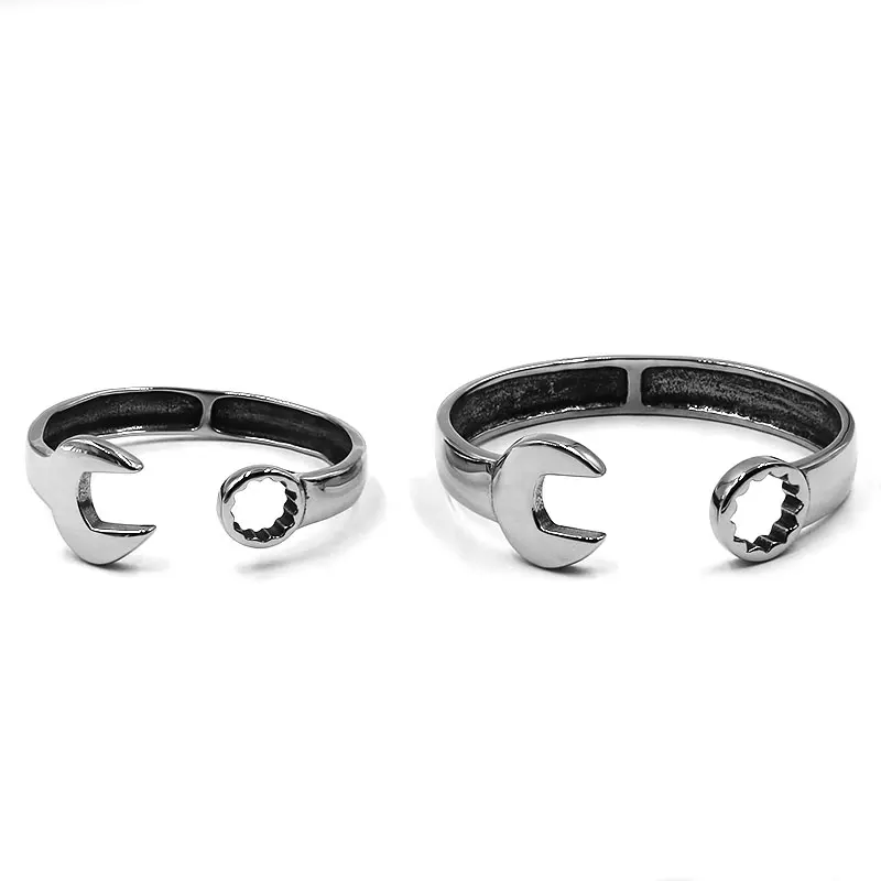 Spanner Biker Bangle 316L Stainless Steel Bracelet Hop Rock Wrench Charm Motor Bangle For Women Men Couples Wholesale 356B