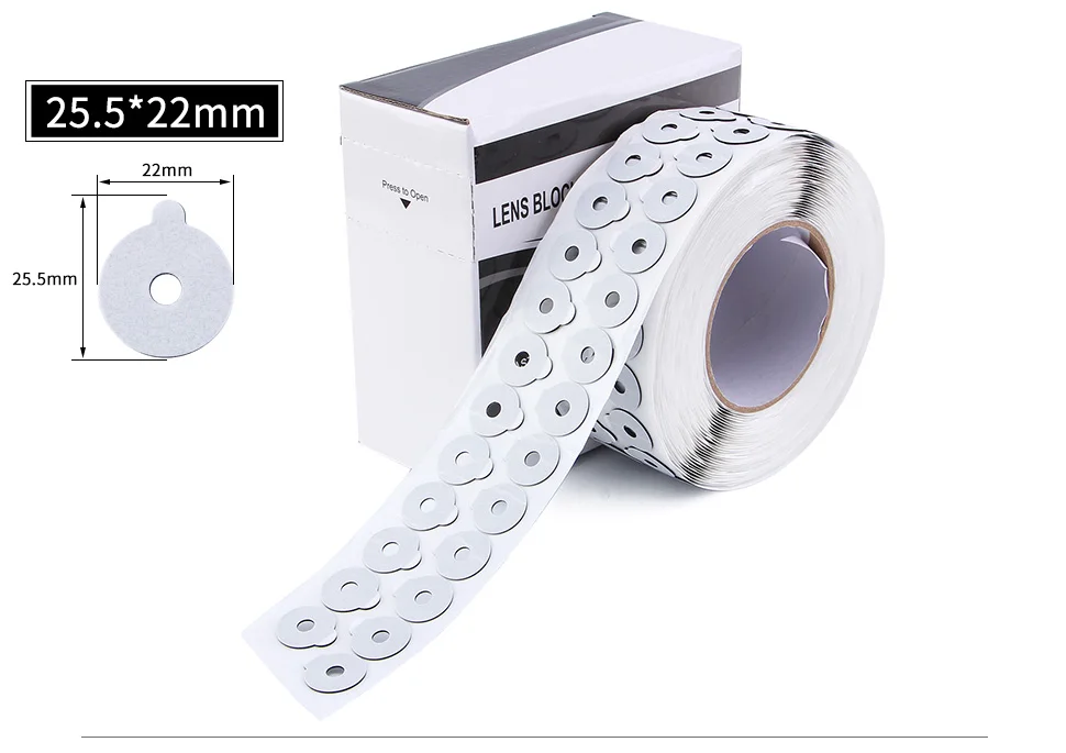 Linsenblockierpads 1000 Stück/Pads Brillen-Klebeband, optisches Klebeband mit hoher Viskosität für die Linsenbearbeitung – Detail 14