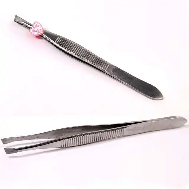 Pinzette per sopracciglia Pinze per infilare bellezza Pinze per sopracciglia Clip per sopracciglia in acciaio inossidabile Defeatheringteel Pinze Strumenti per il trucco del viso Vendita