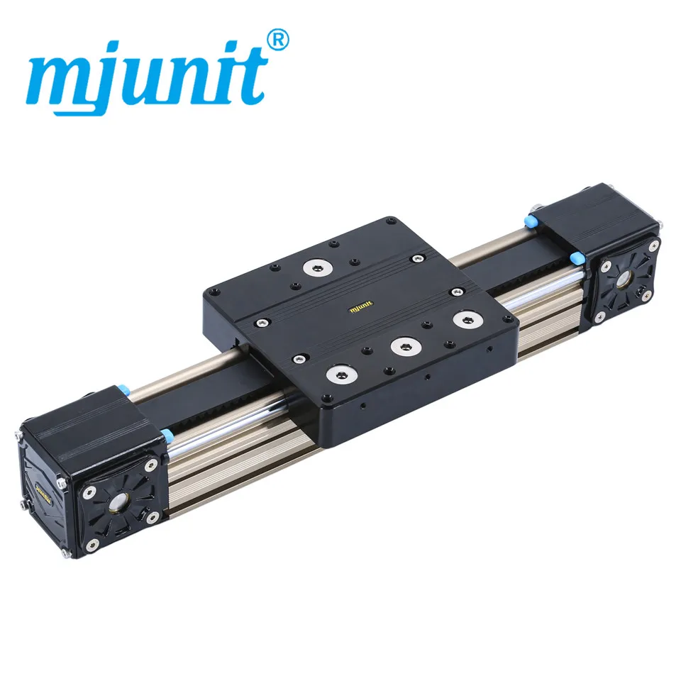 

mjunit MJ80 Linear Rail Shaft Guide Support CNC Aluminium Axis with 500mm stroke length