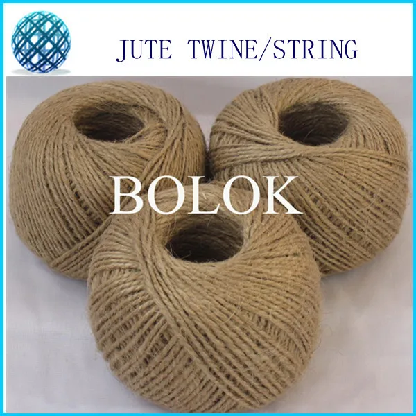 

200pcs/lot Natural jute twine (1.5-2mm)110yards/ball (2 ply twisted) jute packinng rope, DIY Jute twine by free shipping