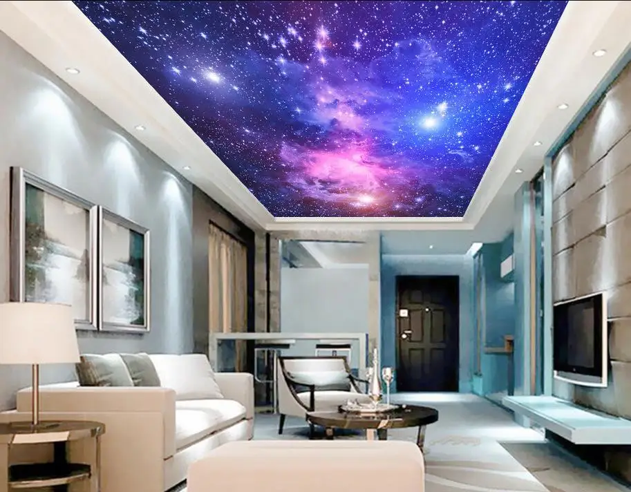 

Dream day perspective ceilings 3d wallpaper TV background wallpaper the living room sofa backdrop mural ceiling Home Decoration