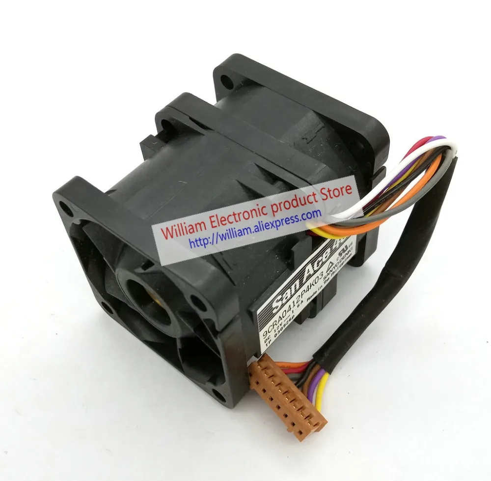 Nuova ventola di raffreddamento originale per server computer Sanyo 9CRA0412P4K03 DC12V 1.6A 40x40x48MM