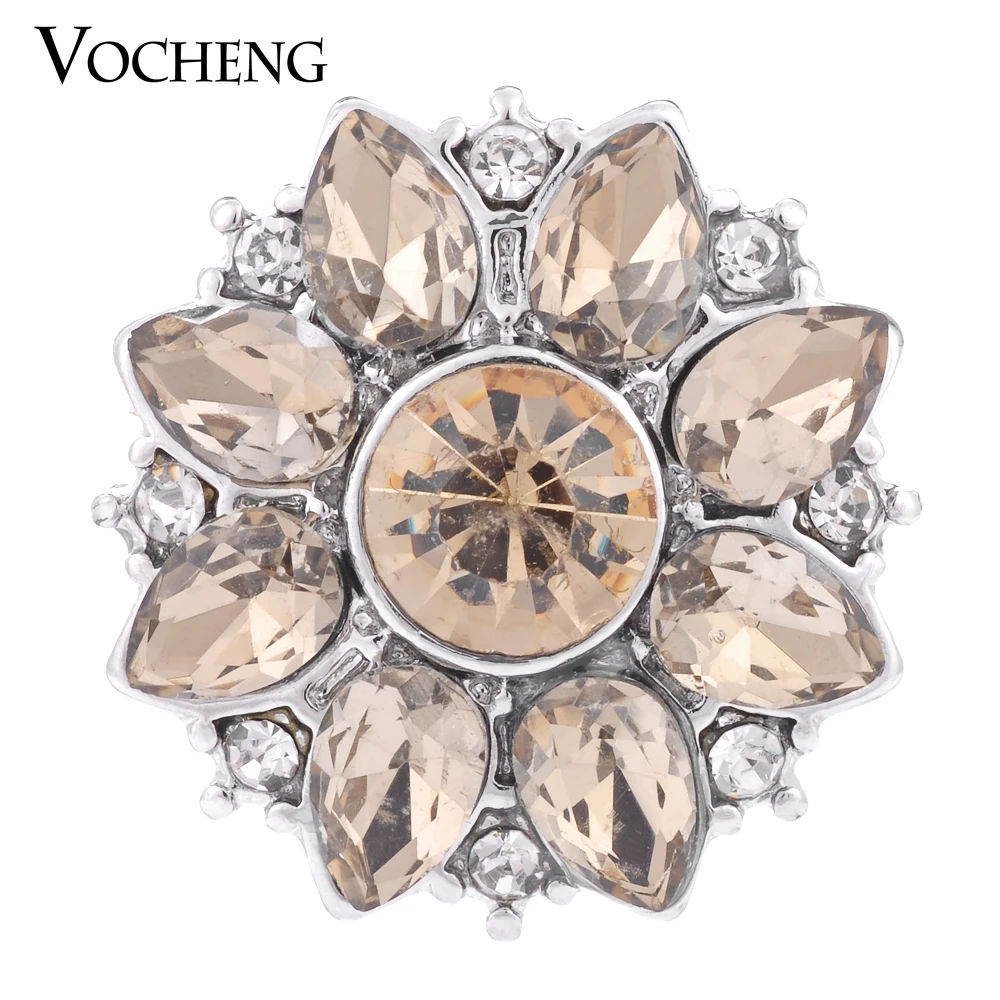 Vocheng Gember Snap 6 Kleuren Glam Crystal 18Mm Blossom Vn-1144