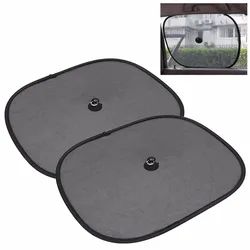 2PCS Auto Car Window Sunshade Sun Shade Visor Side Mesh Cover Shield Sunscreen