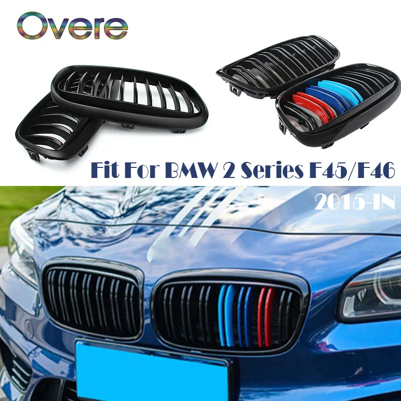 

Передний бампер OVERE, гоночные решетки для BMW F45 F46 2 серии 220i 228i M2 GT 2015 2016 2017 2018, аксессуары для выступлений