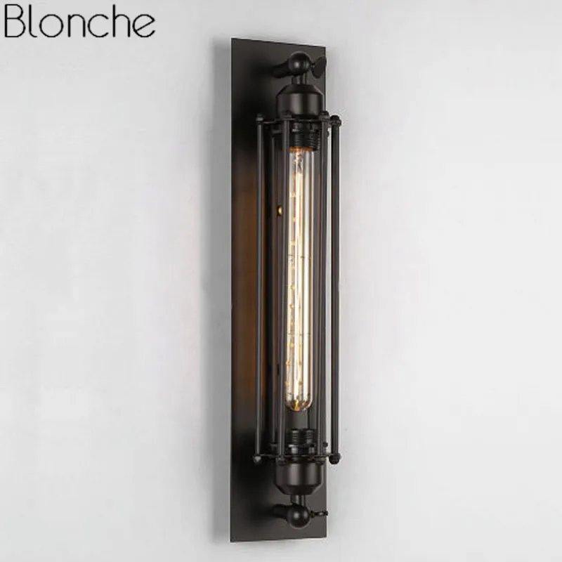 Vintage Industrial Decor Wall Lamp Lights Loft Flute Wall Sconces Led Bedroom Kitchen Light Fixtures Bar Home Lighting Luminaire