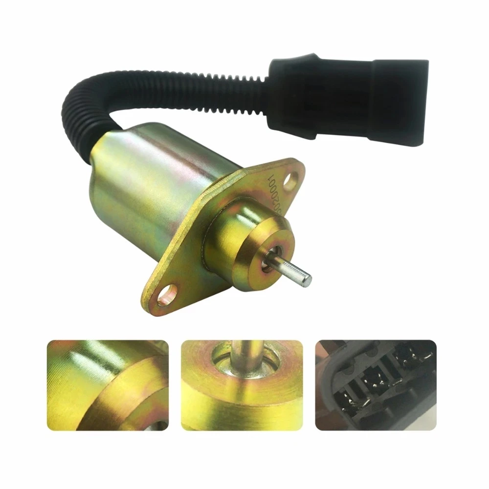 

Fuel Shutoff Solenoid 1503ES-12A5UC9S For Kubota V1505 D1505 Diesel Engine Stop Solenoid SA-4561-T