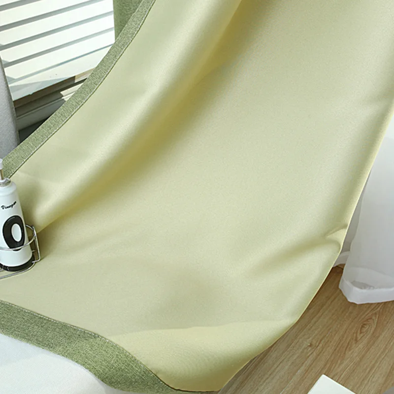 2017 New Contracted and Contemporary Customized Solid Color Cotton and Linen Thickening Shading Sitting  bedroom Curtains