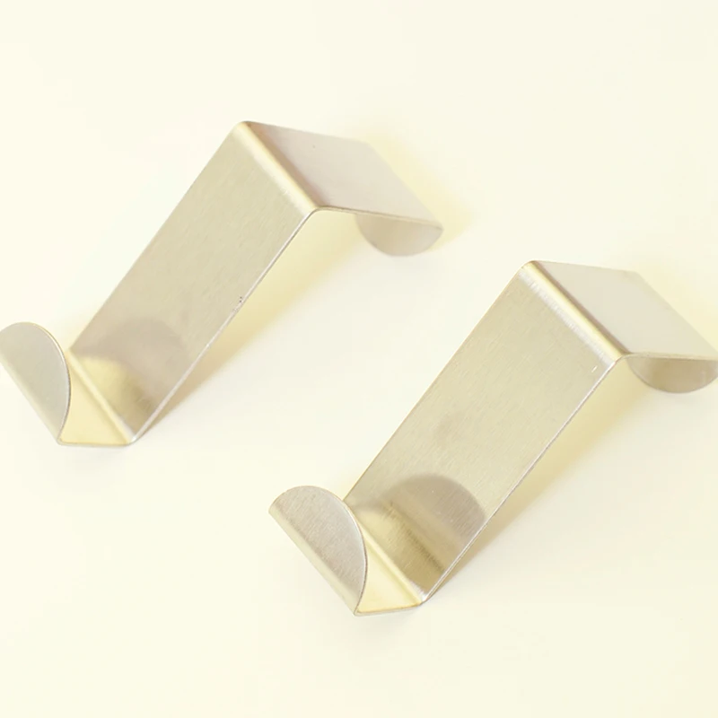 Storage Holders No trace back door poly lovely creative type stainless steel clothes hook multifunctional door nail free peg 2