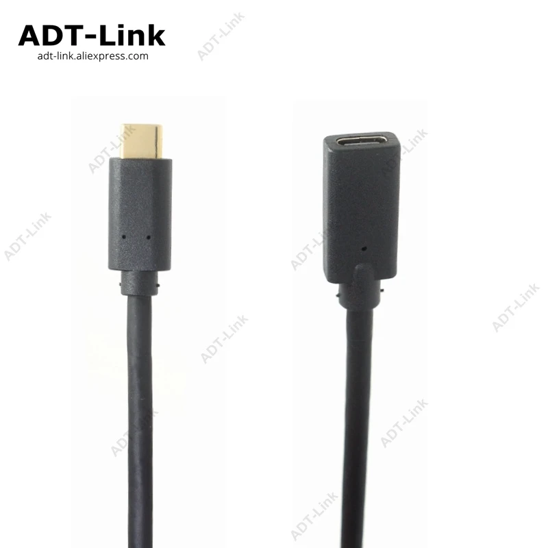 

USB Type C to USB C Cable Male to Female Extension for Huawei Xiaomi PD2.0 60W 20V 3A Quick Charge for 3.1 USB C Device 10Gbps