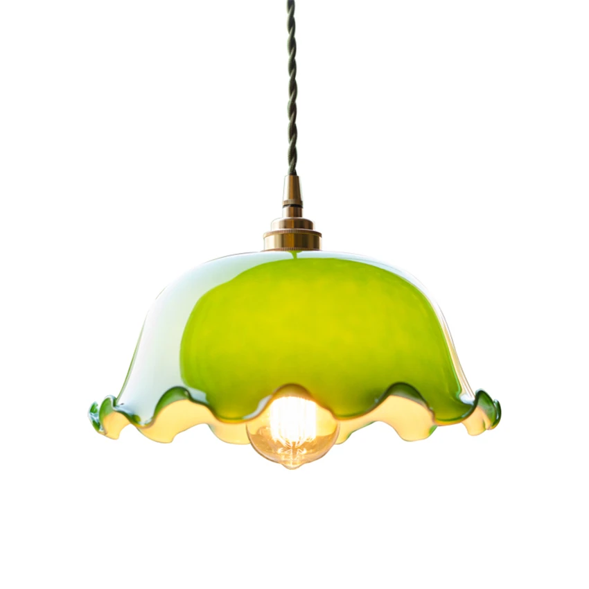 الشمال الحديثة قلادة أضواء خمر مطعم النحاس الزجاج داخلي LED حانة المطبخ مقهى غرفة نوم غرفة المعيشة مصابيح Led تركيبات