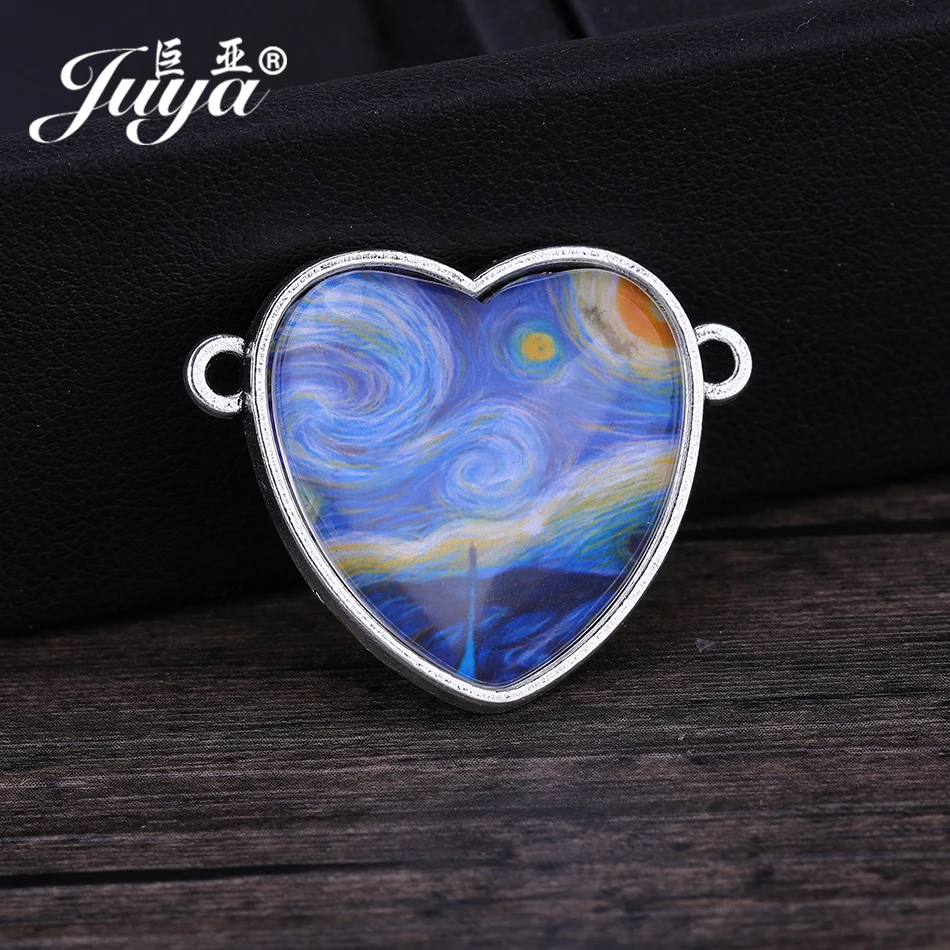 JUYA 10 sztuk/partia Charms ze stopu cynku wisiorek puste Cameo Cabochon ustawienie podstawy dla DIY naszyjnik wisiorek akcesoria do wyrobu biżuterii — zdjęcie 7