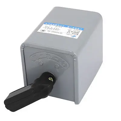 AC 380V 15A 3KW  Reversing Drum Switch Forward Stop Reverse Motor Control KO3-15 Siliver Changeover Forward Reversing Switch