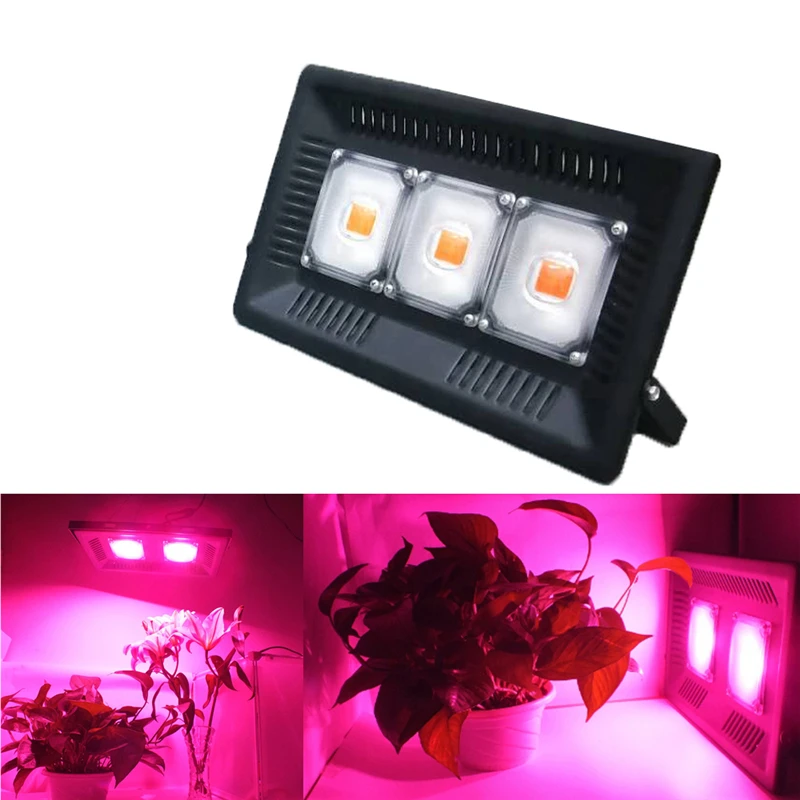 

2PCS Full Spectrum LED Grow Lights Waterproof IP67 100W 200W 300W COB LED Floodlight 220V Indoor Outdoor Wall Garden Lighting