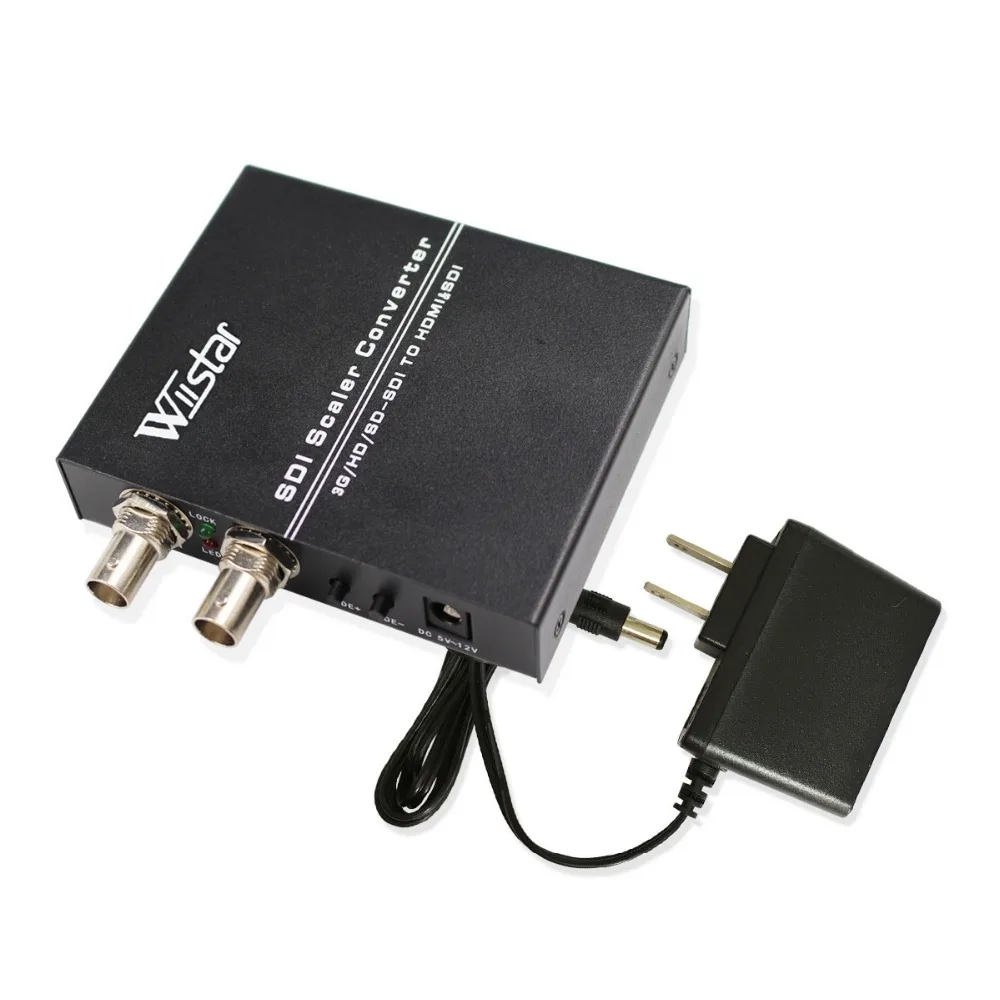 Wiiistar SDI to HDMI Scaler BNC to HDMI Converter with SDI loop Support SD HD 3G-SDI SDI2HDMI