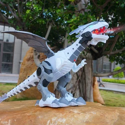 Big Size 47cm Electronic Walking Dinosaur Roaring Flashing Light Robot Educational Game Machine Gift For Children toys