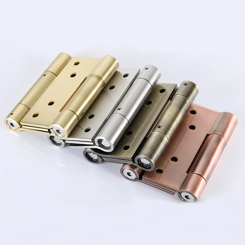 

Two-way Open Cushioning Hinge Self-closing Door Free Gate Damping Back Stainless Steel Waist Door Hinge 2pcs