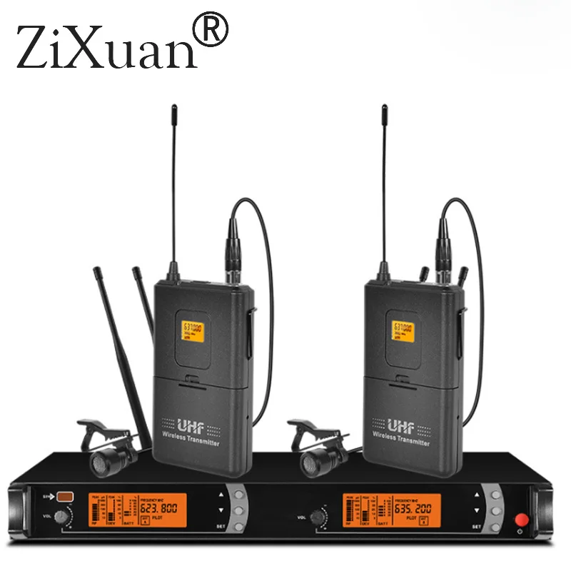 Top Quality SKM 9000 4 Antenna for Stage !! Dual Golden Handheld Mic Professional Wireless Microphone System