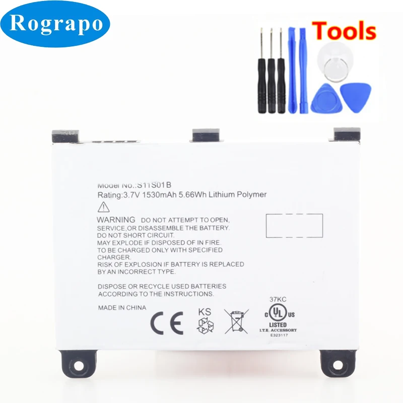 New Li-Polymer 3.7V 1530mAh S11S01A S11S01B Replacement Battery For Amazon Kindle 2 DX DXG 170-1012-00 E-book