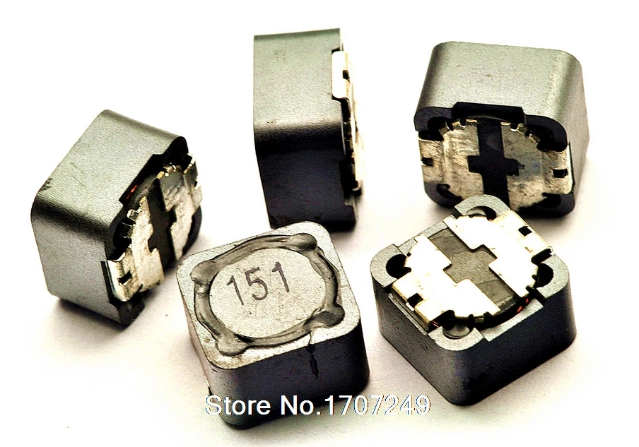 

Free Shipping 100pcs/lot 12*12*7 150UH Power shielding inductance SMT SMD Patch Shielding Power Inductors M83 (Marking: 151)