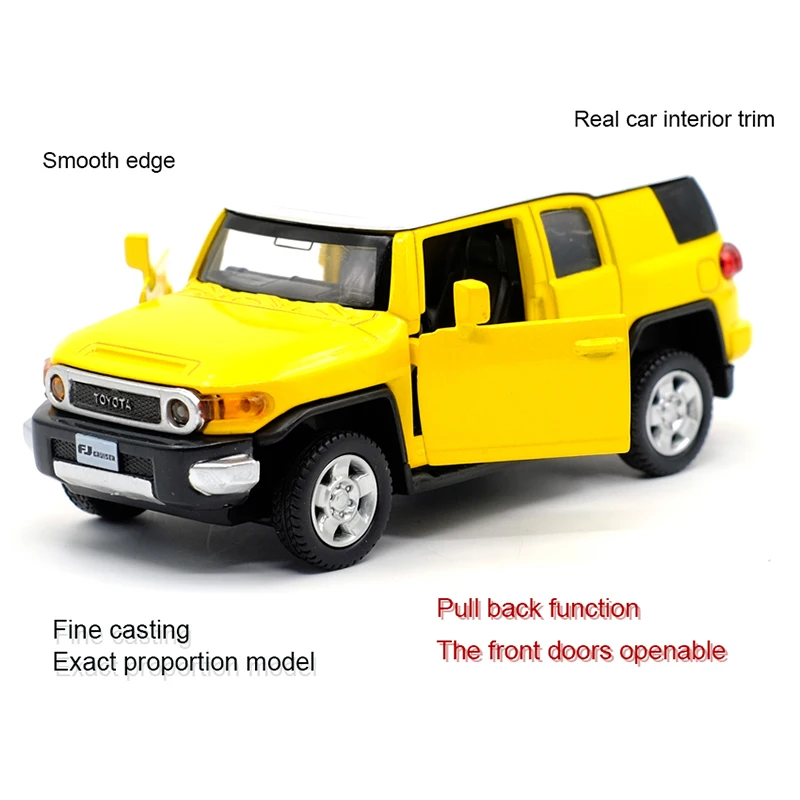 New Arrival Caipo Toyota FJ Alloy Diecast Car Model Toy With Pull Back /For Kids Gifts /Educational Toy Collection