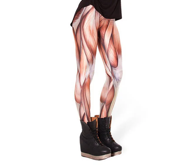 Mallas musculosas 3D para mujer, Leggings sexys con estampado, DDK030209, 2016