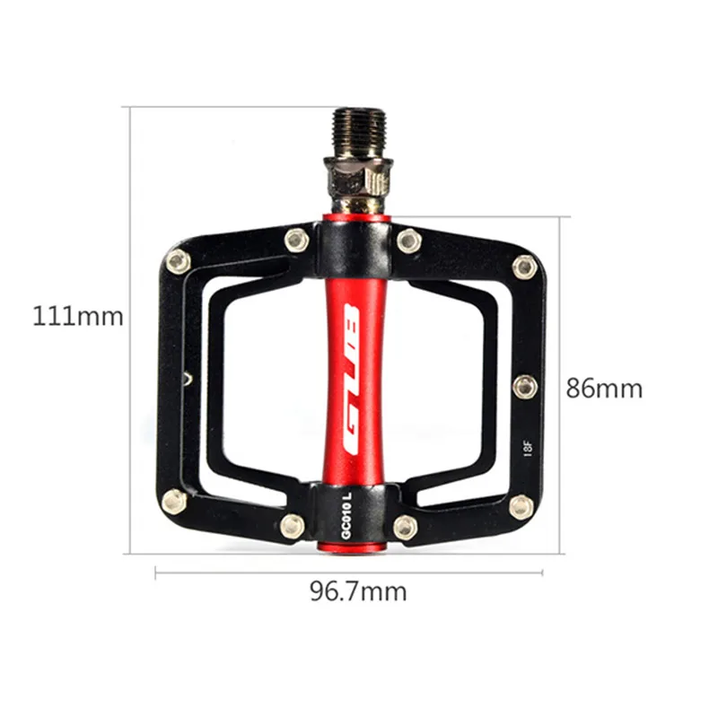 GUB Bicycle Pedals Aluminum Alloy CNC Flat MTB Road Bike Cycling Pedals Cr-mo DU+Bearing Mountain Bike Pedals pedales bicicleta